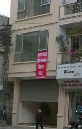 Cho thuê lâu dài nhà số 350 Khâm thiên , dt 70m2 , mt 5m