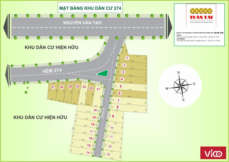 Bán đất nền 274 nguyễn văn tạo