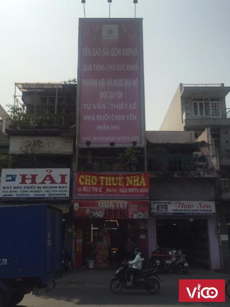 Cho thuê nhà nguyên căn mặt tiền đường Hoàng Văn Thụ F.12 Tân Bình