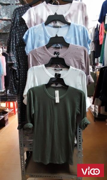 Áo thun dài tay, thun đục lỗ style thời trang giá tận kho sỉ 25k