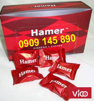 Kẹo sâm Hamer Ginseng Coffee Candy tăng cường sinh lực phái mạnh