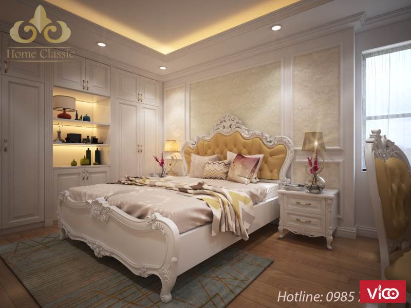 Thiết kế và thi công nội thất chung cư tân cổ điển 0505