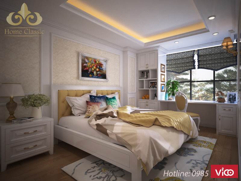 Thiết kế và thi công nội thất chung cư tân cổ điển 0505