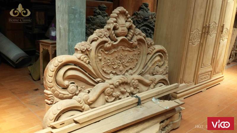 Xưởng sản xuất nội thất đồ gỗ tân cổ điển 055