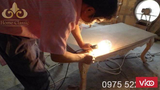 Xưởng sản xuất và thi công đồ gỗ tân cổ điển 055