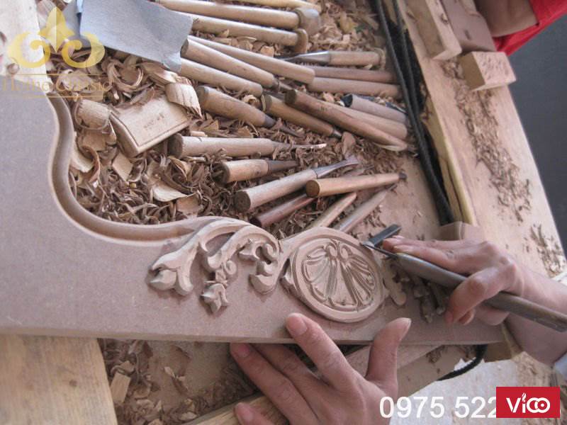 Xưởng sản xuất và thi công đồ gỗ tân cổ điển 055
