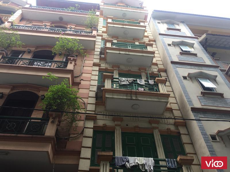 Cho thuê nhà riêng ngõ phố lạc trung dt33m2x6t giá 14tr