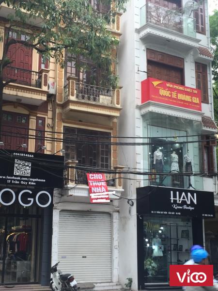 Cho thuê nhà mặt phố vũ hưu 4 tầng x 45 m2 kinh doanh
