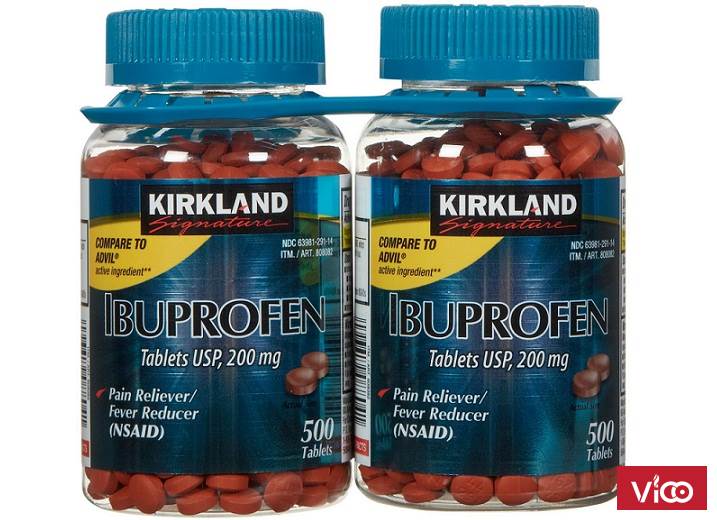 Thuốc giảm đau Ibuprofen Kirkland 500 viên USA
