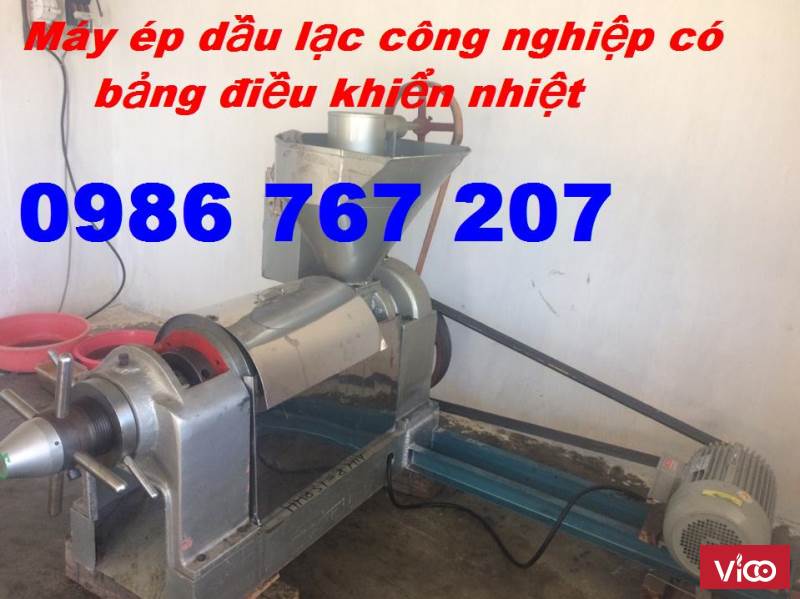 Máy ép dầu lạc 40kg/giờ chính hãng Guangxing YZYX90WK có nhiệt điều khiển