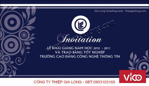 Thiệp Mời Khai Trương Chất Lượng Cao