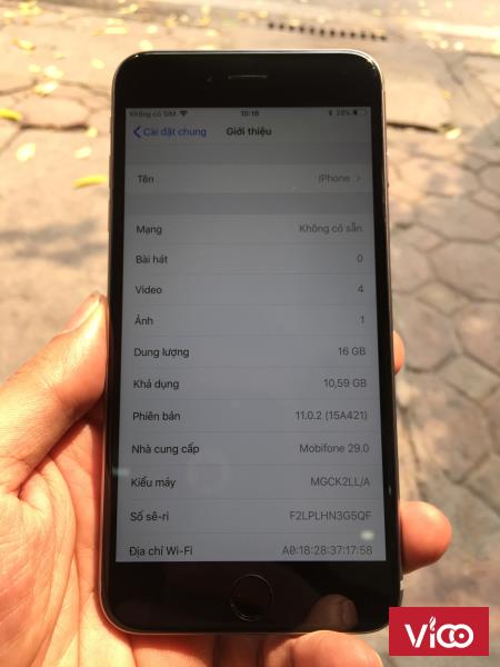 Điện thoại Apple iPhone 6 plus gray/silver 16GB