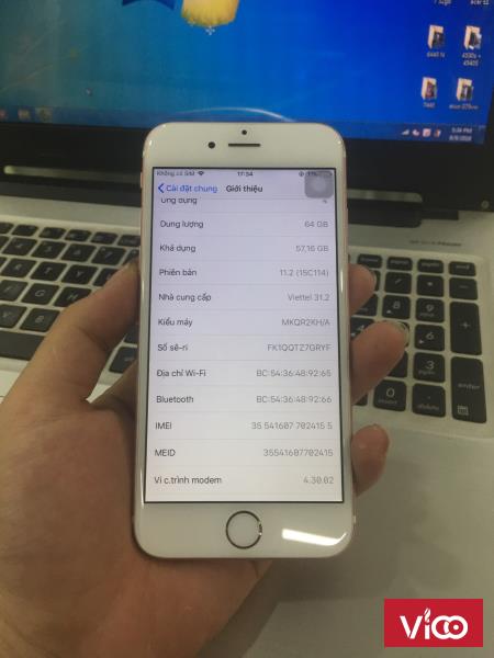 Bán iphone 6S 64gb quốc tế mầu hồng
