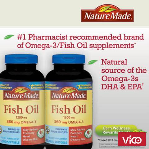 Nature Made Fish Oil 200 viên