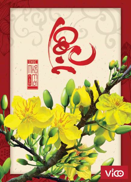 Thiệp Tết Kỷ Hợi 2019 Nét Đẹp Tinh Tế Của Thú Chơi Hoa Mai