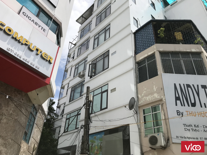 Văn phòng mặt phố Trần Đại Nghĩa, 160m2/sàn 4 phòng, có thang máy, tầng trệt gửi xe, có bảo vệ