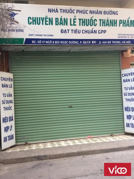 Cho thuê cửa hàng, văn phòng, lớp học 16m2, 4m2 mặt tiền phố Bùi Ngọc Dương Hai Bà Trưng