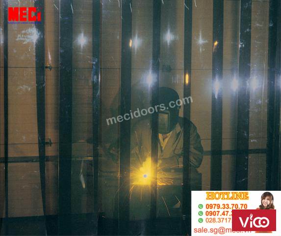 Màn nhựa pvc ngăn tia lửa hàn hiệu quả