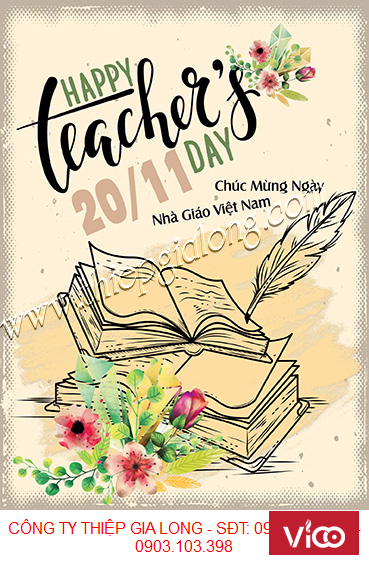 Thiệp Chúc Mừng Ngày Nhà Giáo Việt Nam Mới Nhất 2018