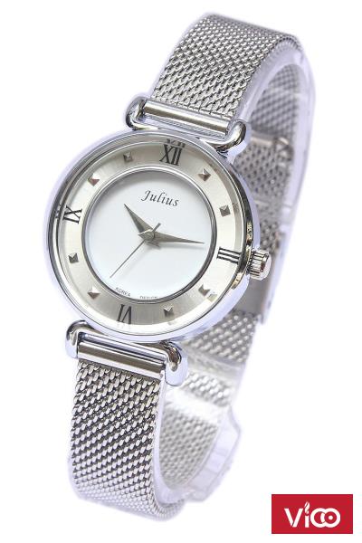 Đồng Hồ Nữ Dây Kim Loại Julius JA728 Màu Bạc