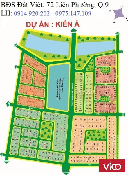 Bán một số nền đất DA Kiến Á Q9, cần bán giá tốt, sổ đỏ chính chủ giá rẻ, gần đường Liên Phường