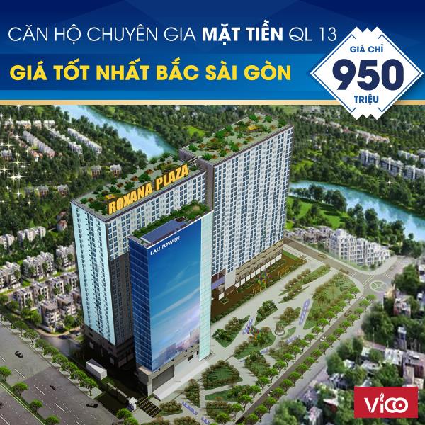 Căn hộ giá dưới 1 tỷ, ngay ngã tư Bình Phước, chiết khấu 48tr