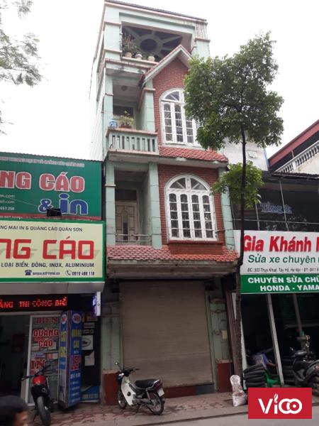 Cho thuê, bán nhà mặt phố Thụy Khuê, 20mx3 tầng 1 tum