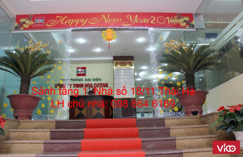 Chủ nhà cho thuê 80m2 VP tại phố Thái Hà. Giá 18 triệu/tháng. LH 098.664.6169