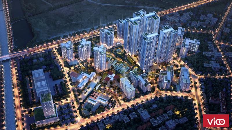 Cho thuê mặt bằng kinh doanh dự án Hồng Hà Eco City Thanh Trì, giá 186.36 nghìn/m2/tháng