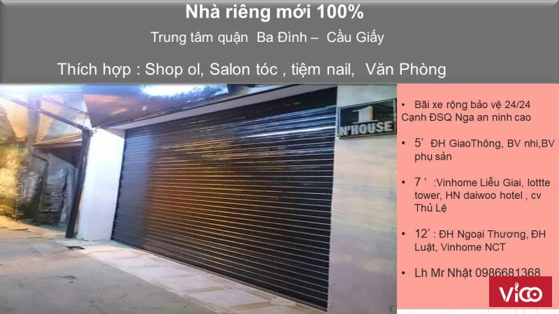 Cho thuê VP, MBKD giá rẻ Đê La Thành, DT 60m2