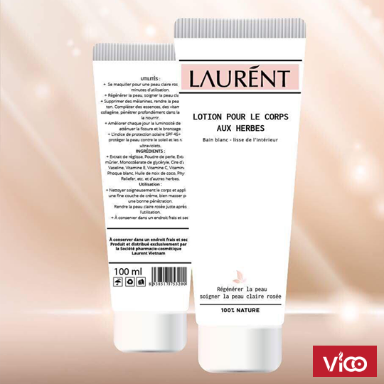 Kem body trắng da từ thảo dược thiên nhiên của Laurent VN