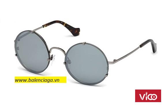 Kính mát Balenciaga round glasses blue cho cả nam và nữ