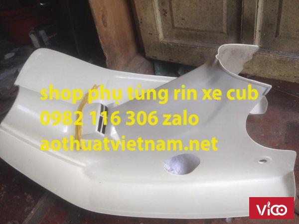 Yếm bững rin zin xe cub 78 81 86, ống xả khói rin, xe honda 67 dọn đẹp