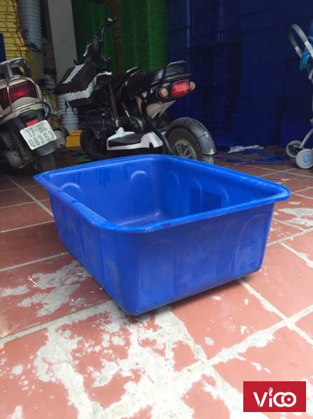 Thùng nhựa chữ nhật lớn thùng nhựa nuôi cá