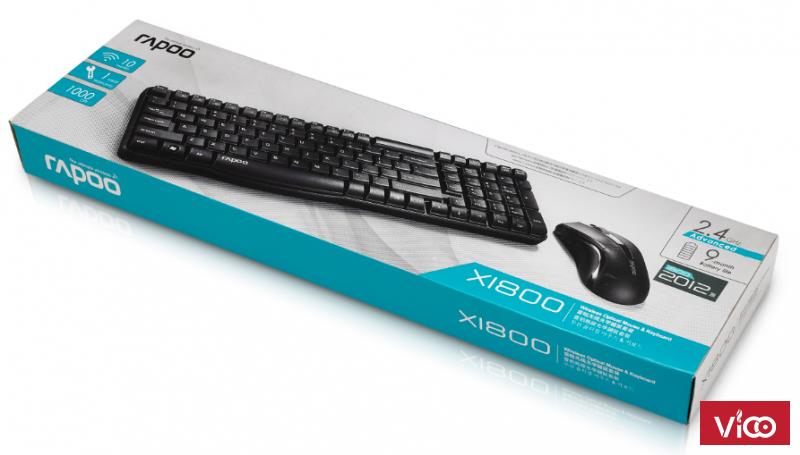 Thanh lý bộ bàn phím chuột rapoo XI 8000 mới 100