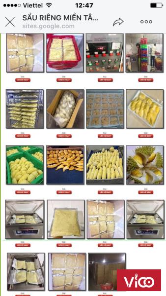 Sầu riêng đông lạnh miền tây chất lượng