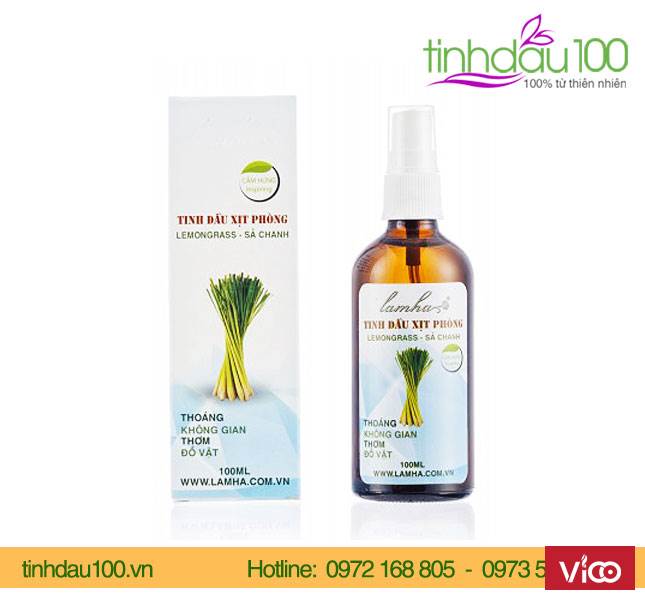 Tinh dầu xịt phòng sả chanh Lam Hà