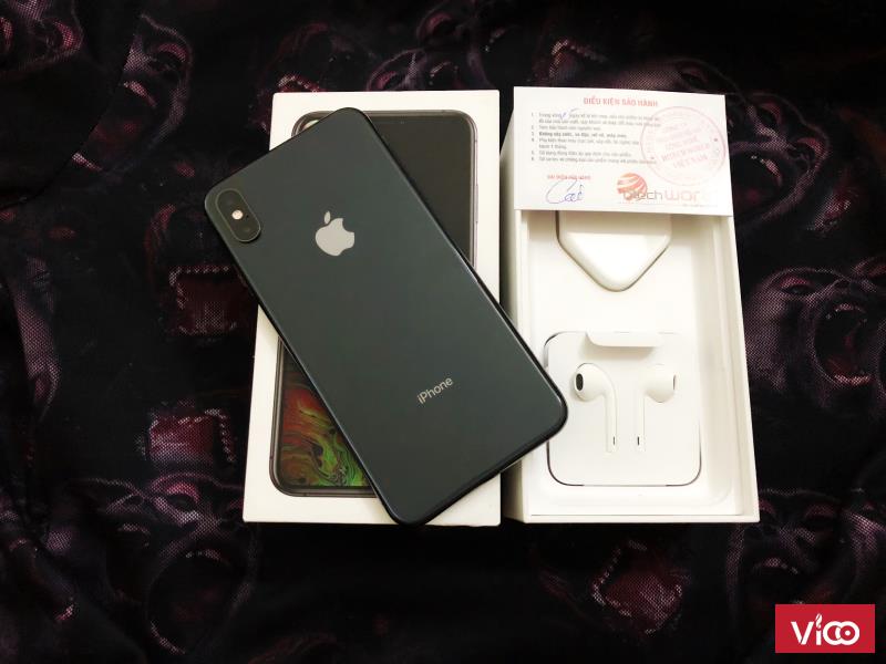 Bán/ Giao Lưu Iphone XS MAX 256GB ĐEN Grey 2 Sim Mới Active
