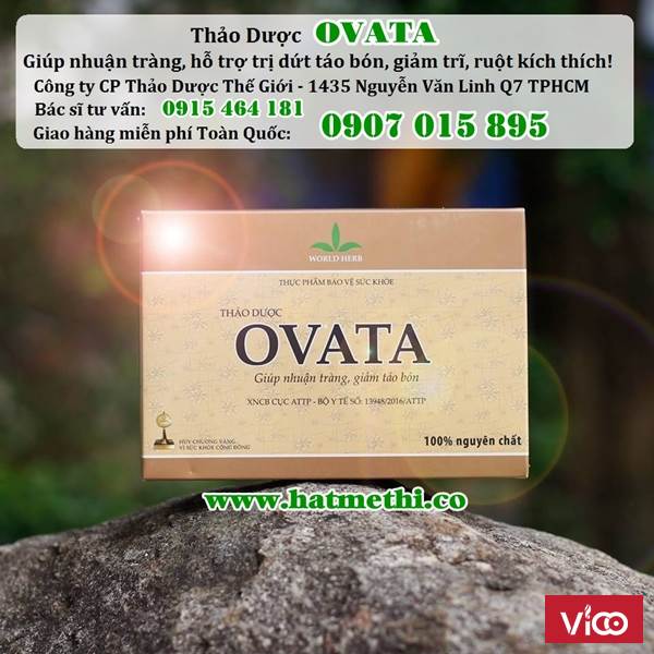 Thảo dược OVATA nhuận tràng, trị táo bón, trĩ mua ở đâu