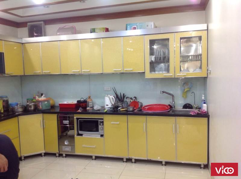 Tủ bếp Inox Trung Thành nhận gia công tại xưởng theo yêu cầu khách hàng giá rẻ