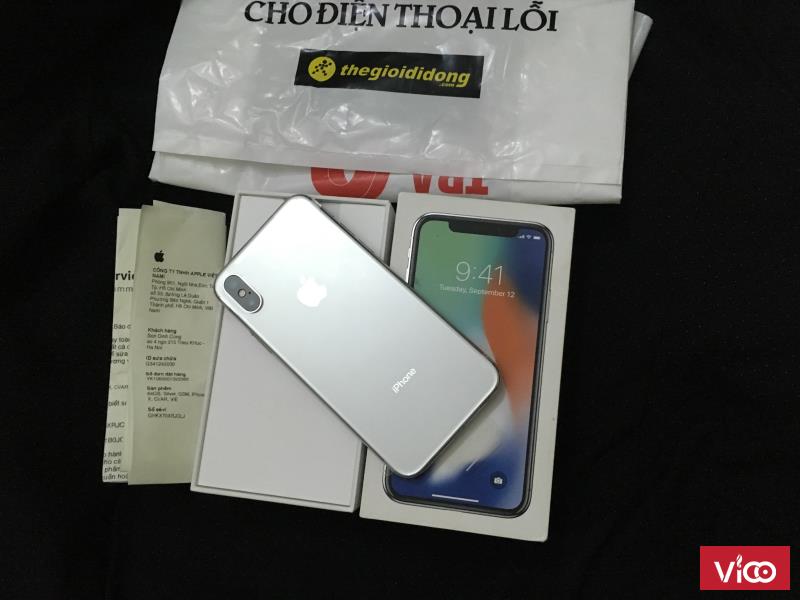 Bán/GL Iphone X 64GB Trắng Mới 100 Chưa Active ĐBH TGDĐ