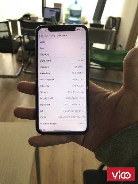 Iphone X 64gb trắng zin all qte bản LL/A