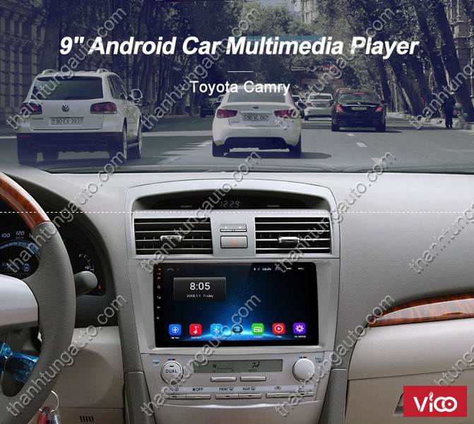 Màn hình dvd android xe Camry 20072011