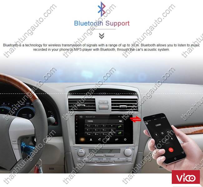 Màn hình dvd android xe Camry 20072011
