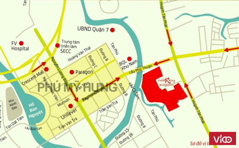 Chính thức mở bán 5 lô đất nền nhà phố biệt thự Evrrich 3 liền kề Phú Mỹ Hưng. LH 0915 136 148