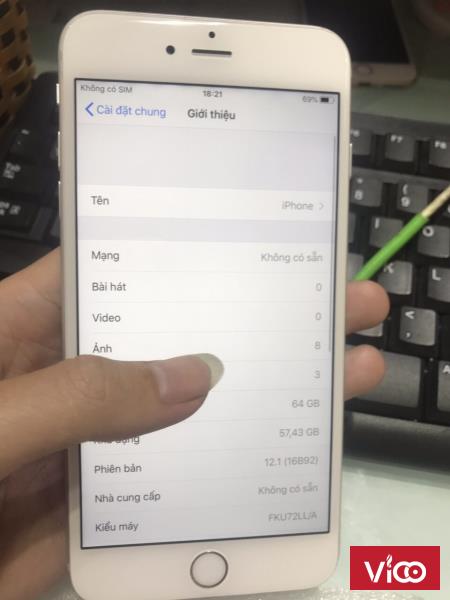 Bán IP6Spluss 64GH Phiên bản quốc tế. Chính Hãng