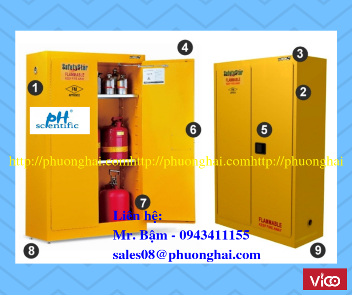 TỦ ĐỰNG HÓA CHẤT CHỐNG CHÁY AN TOÀN, HIỆU QUẢ