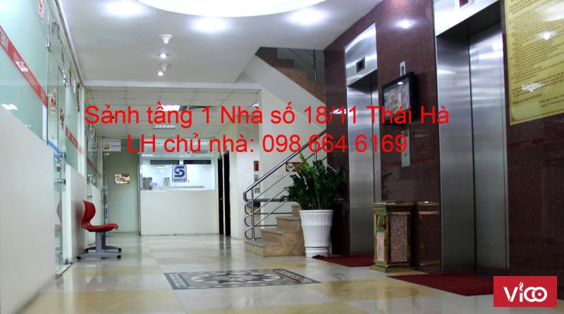 Chủ nhà cho thuê 48m2 VP tại phố Thái Hà. LH 098 664 6169