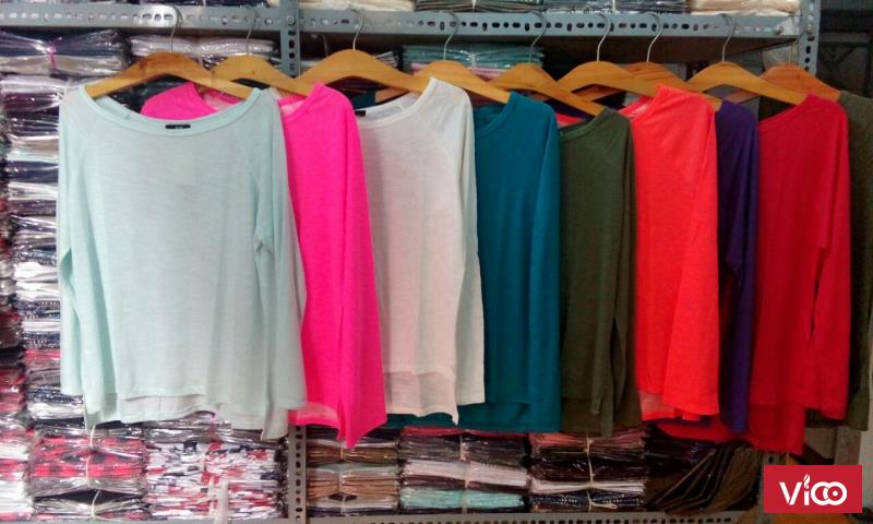 Bán sỉ áo dài tay lệch vạt oversize hot style giá rẻ