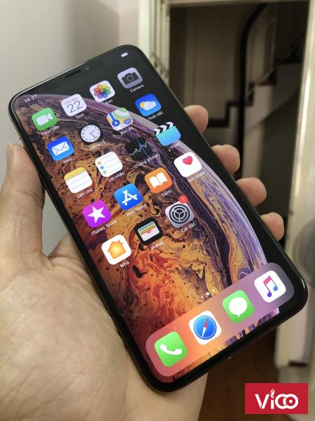 IPhone XS Max 64GB Gold 2 sim vật lý Fullbox hàng Hoàng Hà còn BH 10/2019 Likenew 99,99 giá hợp ví